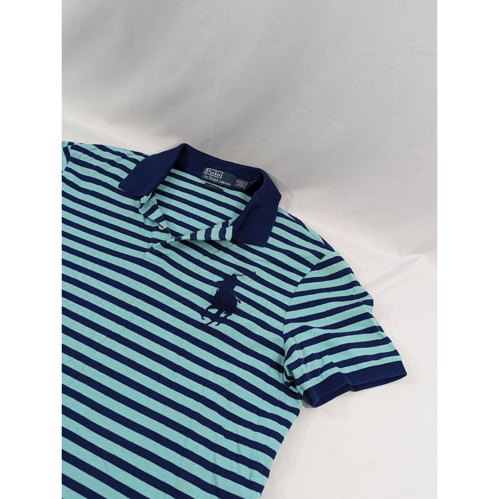 Vintage Polo Ralph Lauren PRO FIT 100% Cotton Shirt Muscle Cuff Large Big Pony